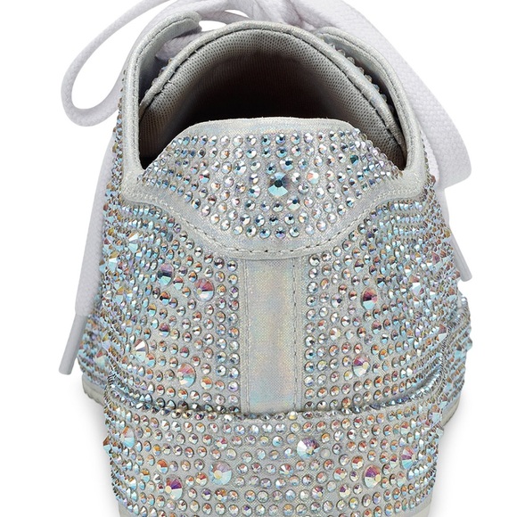 Silver bling tennis shoes (9.5) - Picture 2 of 6
